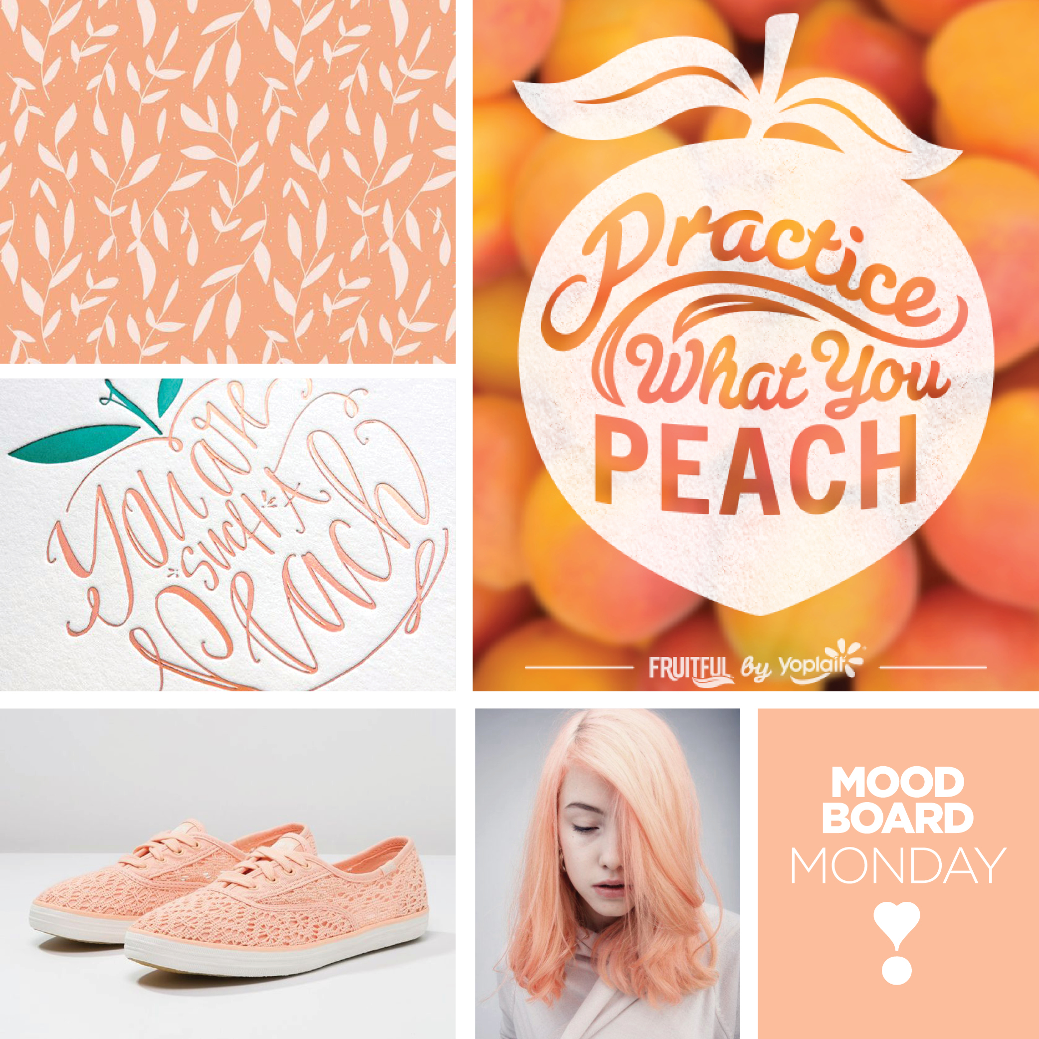 peach mood board